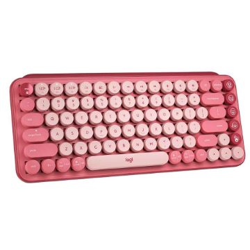 Imagem de TECLADO MECANICO LOGITECH POP KEYS SEM FIO ROSA  - 920-010712