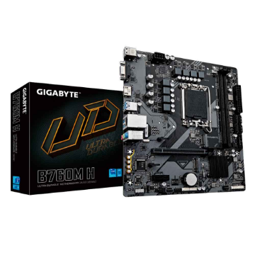 Imagem de PLACA MAE (INTEL) GIGABYTE B760M H 1.0 DDR5 LGA1700 12° 13° E 14° GERACAO