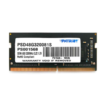 Imagem de MEMORIA PATRIOT 8GB DDR4 3200MHZ 1.2 SIGNATURE - NOTEBOOK - PSD48G320081S