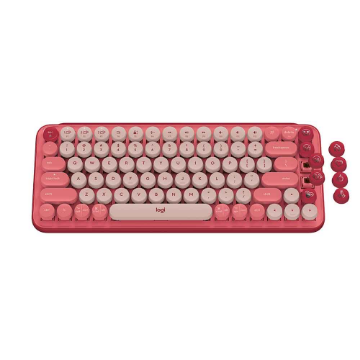 Imagem de TECLADO MECANICO LOGITECH POP KEYS SEM FIO ROSA  - 920-010712