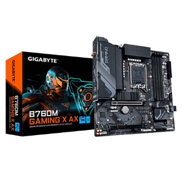 Imagem de PLACA MAE (INTEL) GIGABYTE B760M GAMING X AX 1.1 DDR5 LGA1700 12° 13° E 14° GERACAO