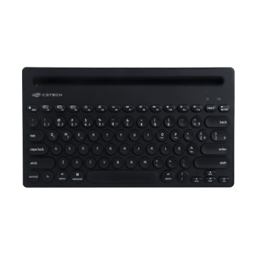 Imagem de TECLADO C3TECH S/ FIO RC NANO E BLUETOOTH PRETO - K-BT200BK