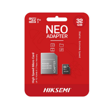 Imagem de CARTAO DE MEMORIA SD HIKSEMI CLASS 10UHS-I 32GB MICRO+ADAPTADOR - HS-TF-C1/32G/ADAPTER