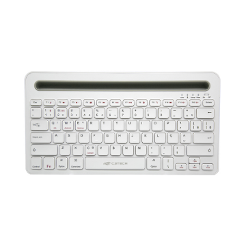 Imagem de TECLADO C3TECH SEM FIO BLUETOOTH MULTI DEVICE K-BT100WH