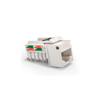 Imagem de CONECTOR FEMEA KEYSTONE SOHOPLUS CAT5E T568A/B - BRANCO