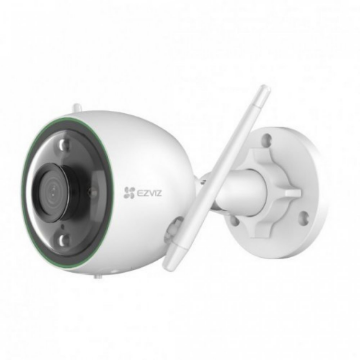 Imagem de CAMERA IP 2MP WIFI EXTERNA 2.8MM COLORVU COM IA IR30M MIC BID BRANCA C3N CS-C3N-B0-3H2WFRL EZVIZ