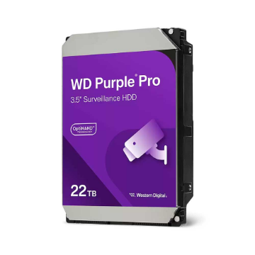 Imagem de HDD WD PURPLE 22 TB PARA SEGURANCA / VIGILANCIA / DVR - WD221PURP