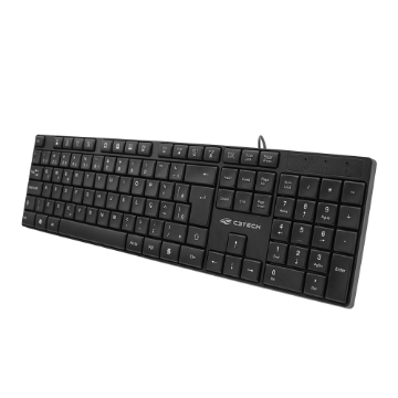 Imagem de TECLADO C3TECH USB MULTIMIDIA KB-M11BK 2 METROS PRETO