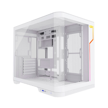 Imagem de GABINETE GAMER REDRAGON WIDELOAD EXTREME BRANCO VIDRO CURVADO CA-605W