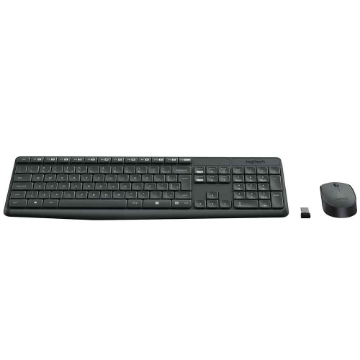 Imagem de KIT MOUSE E TECLADO LOGITECH MK235 SEM FIO PRETO