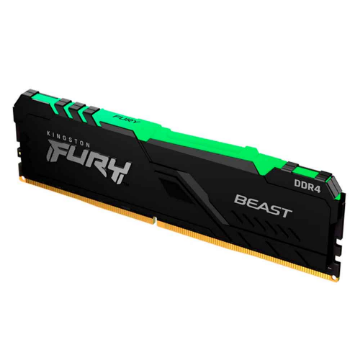 Mostrar detalhes de MEMORIA KINGSTON FURY BEAST RGB 16GB DDR4 3200MHZ 1.35V BLACK DESKTOP - KF432C16BB2A/16 Imagem de MEMORIA KINGSTON FURY BEAST RGB 16GB DDR4 3200MHZ 1.35V BLACK DESKTOP - KF432C16BB2A/16