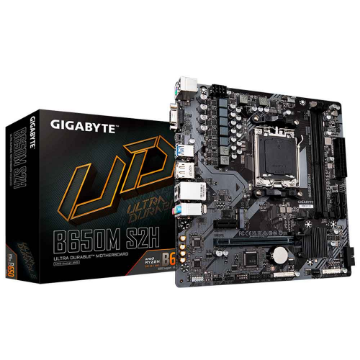 Mostrar detalhes de PLACA MAE (AMD) GIGABYTE B650M S2H 1.2 DDR5 AM5 Imagem de PLACA MAE (AMD) GIGABYTE B650M S2H 1.2 DDR5 AM5