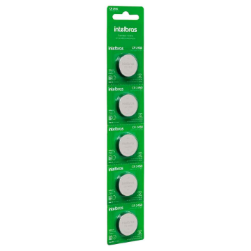 Imagem de BATERIA DE LITIO INTELBRAS CR2450 3V COM 5 UNIDADES