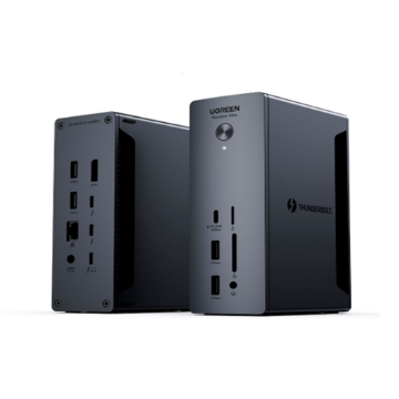 Mostrar detalhes de DOCK STATION UGREEN 90W COM HDMI/RJ45 GIGA/SD/TF/USB-C/4 USB-A/DISPLAYPORT/2P THUNDERBOLT 4 - U710 Imagem de DOCK STATION UGREEN 90W COM HDMI/RJ45 GIGA/SD/TF/USB-C/4 USB-A/DISPLAYPORT/2P THUNDERBOLT 4 - U710