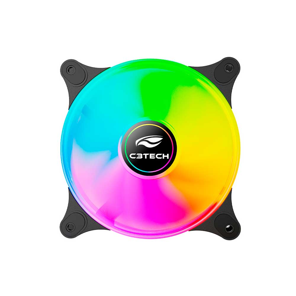 Mostrar detalhes de COOLER PARA GABINETE C3TECH ARGB PRETO F9-L170BKRGB 120MM Imagem de COOLER PARA GABINETE C3TECH ARGB PRETO F9-L170BKRGB 120MM