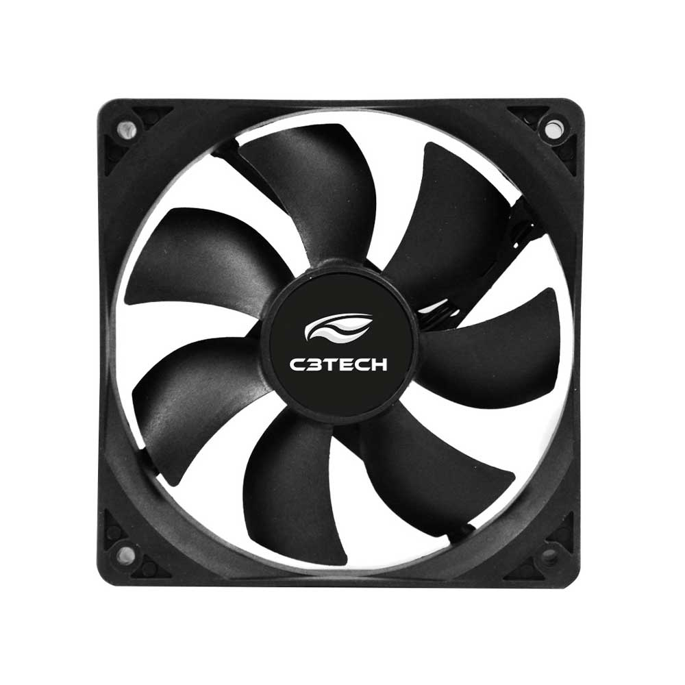 Mostrar detalhes de COOLER PARA GABINETE C3TECH 120X120X25MM PRETO - F7-100BK Imagem de COOLER PARA GABINETE C3TECH 120X120X25MM PRETO - F7-100BK