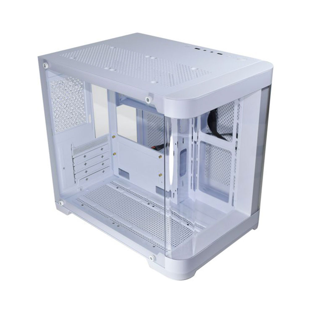 Imagem de GABINETE GAMER K-MEX AQUARIO CG-W1AG CURVA BRANCO MICRO ATX SEM FAN