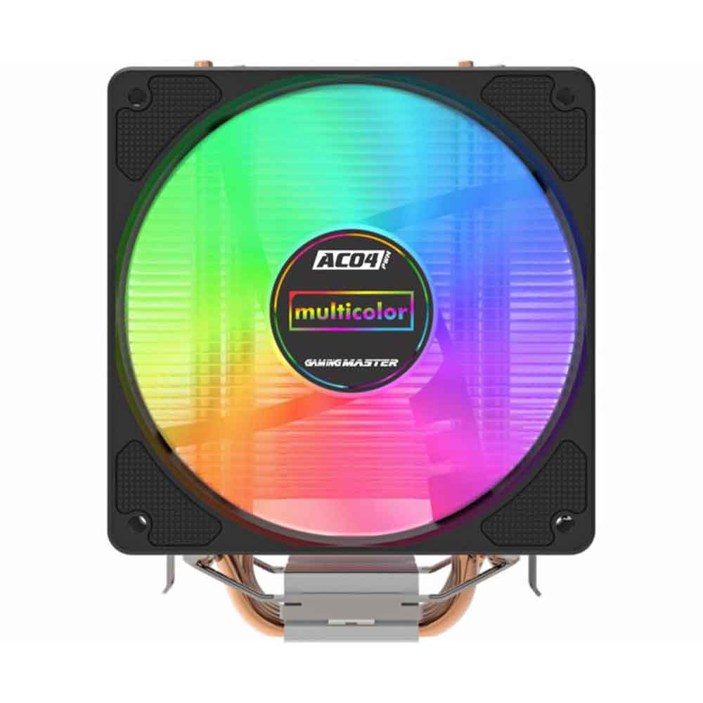 Mostrar detalhes de COOLER PARA PROCESSADOR K-MEX AC04 120MM INTEL/AMD MULTICOLOR PRETO Imagem de COOLER PARA PROCESSADOR K-MEX AC04 120MM INTEL/AMD MULTICOLOR PRETO