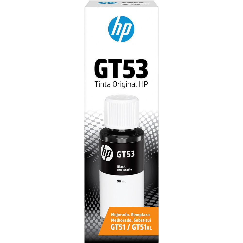 Mostrar detalhes de GARRAFA DE TINTA HP INC GT-53 PRETO 1VV22AL Imagem de GARRAFA DE TINTA HP INC GT-53 PRETO 1VV22AL