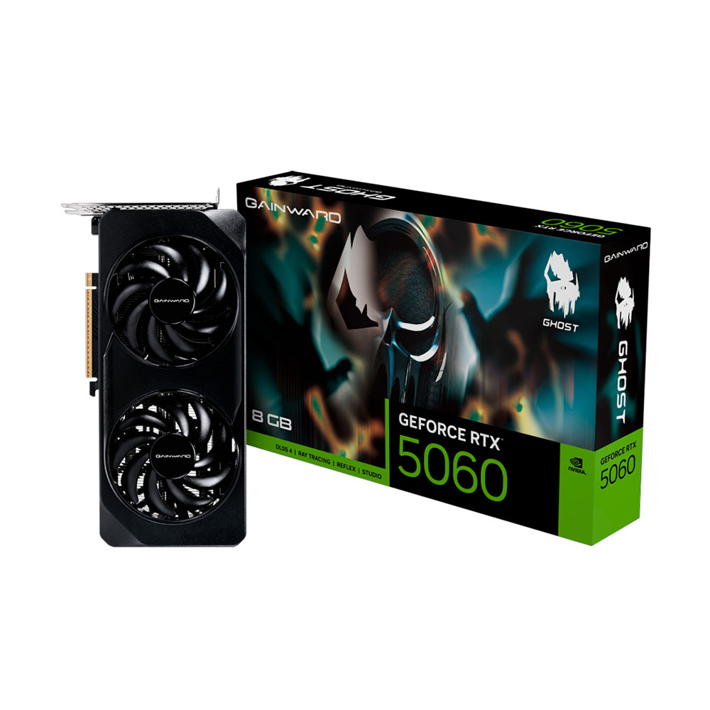 Mostrar detalhes de PLACA DE VIDEO GAINWARD GEFORCE RTX 5060 GHOST 8GB GDDR7 128BITS NE75060019P1-GB2063B Imagem de PLACA DE VIDEO GAINWARD GEFORCE RTX 5060 GHOST 8GB GDDR7 128BITS NE75060019P1-GB2063B