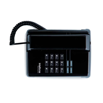 Imagem de TELEFONE INTELBRAS TC 50 PREMIUM 4080086 COM FIO MESA/PAREDE PRETO