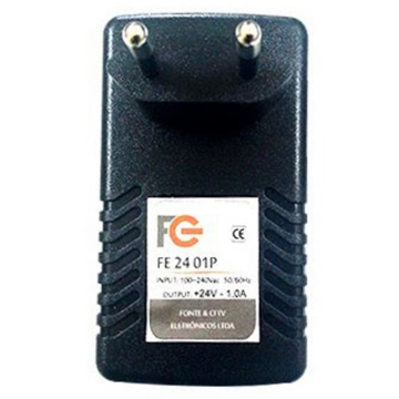 Imagem de FONTE ELETRONICA POE 24V 1A - FC2401PN - FC FONTES