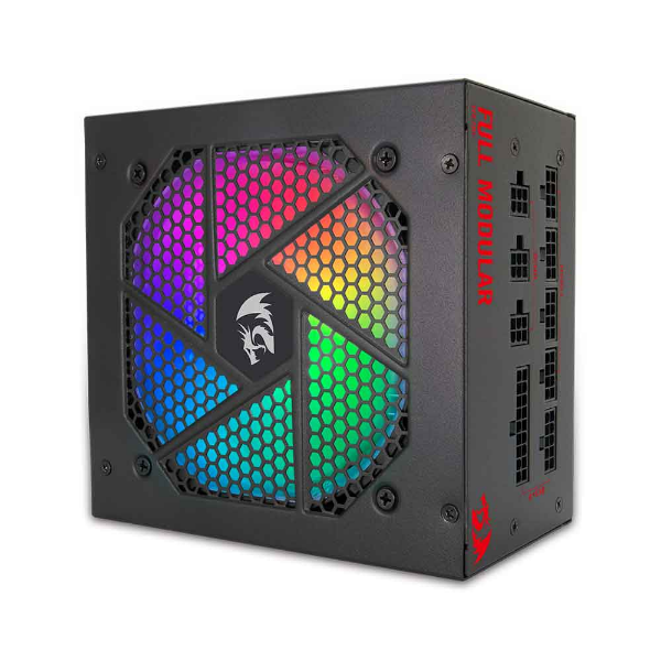 Imagem de FONTE DE ALIMENTACAO REDRAGON GAMER 750 WATTS FULL MODULAR RGB 80 PLUS GOLD GC-PS006-1 PRETO