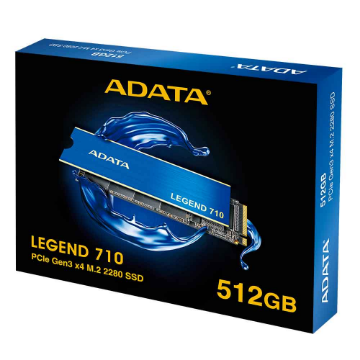 Imagem de SSD ADATA LEGEND 710 512GB M.2 2280 NVME PCIE 3.0 - ALEG-710-512GCS