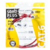 Imagem de PATCH CORD U/UTP FURUKAWA SOHOPLUS CAT6 CMX T568A/B 1.5M VERMELHO CERTIFICADO