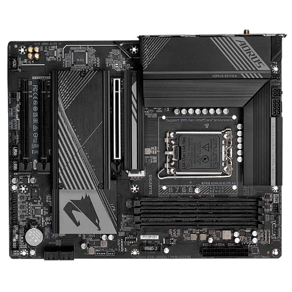 Imagem de PLACA MAE (INTEL) GIGABYTE B760 AORUS ELITE AX 1.0 DDR5 LGA1700 12° 13° E 14° GERACAO