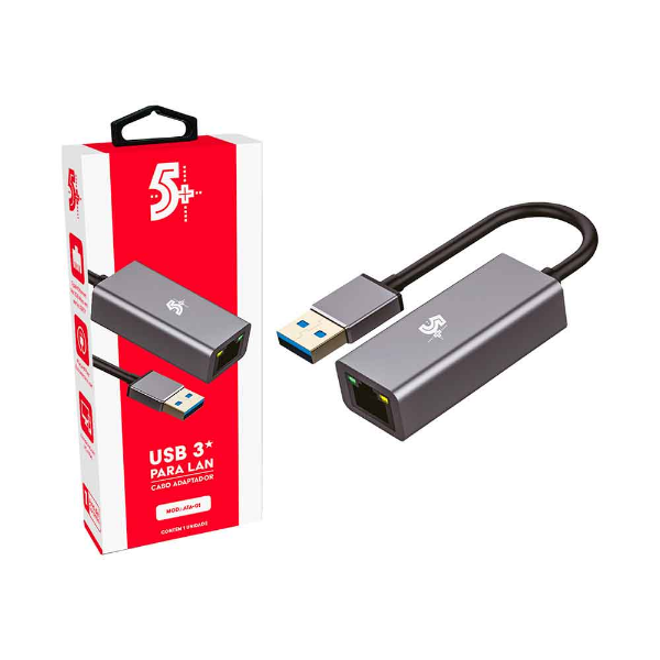 Imagem de CABO ADAPTADOR SANTANA USB 3.0 PARA LAN - 10/100/1000MBPS - 018-7549