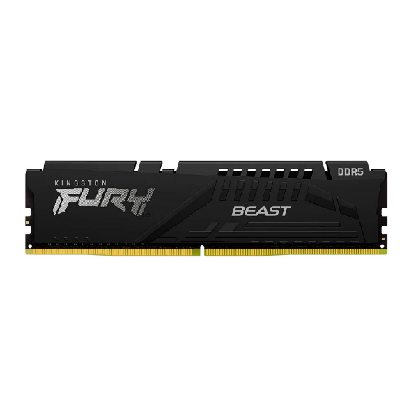 Imagem de MEMORIA KINGSTON FURY BEAST 16GB DDR5 4800MHZ 1.1V BLACK DESKTOP - KF548C38BB-16