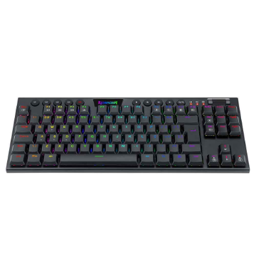 Imagem de TECLADO REDRAGON MECANICO GAMER HORUS TKL RGB PRETO SWITCH MARROM K622-RGB