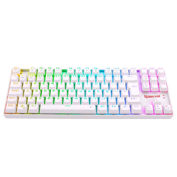 Imagem de TECLADO REDRAGON MECANICO GAMER KUMARA PRO RGB WIRELESS BRANCO SWITCH BLUE K552RGB-BRS-W (PT BLUE)