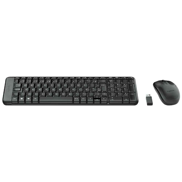 Imagem de KIT MOUSE E TECLADO LOGITECH MK220 SEM FIO PTO