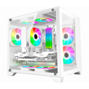 Imagem de GABINETE GAMER K-MEX SPACEZ WHITE CG-W1AD