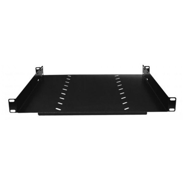 Imagem de BANDEJA FIXA PARA RACK 19 POL X 400MM PRETA 4 PONTOS FIXACAO -  4384 - MAX ELETRON