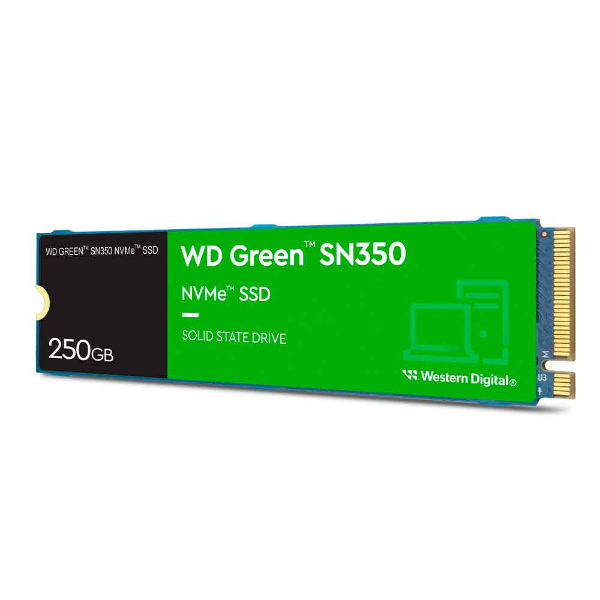 Imagem de SSD M.2 2280 WD GREEN SN350 250GB NVME - WDS250G2G0C