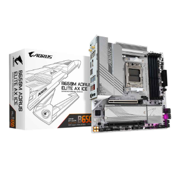 Imagem de PLACA MAE (AMD) GIGABYTE B650M A ELITE AX ICE 1.0 DDR5 AM5