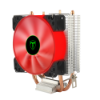 Imagem de COOLER PARA PROCESSADOR T-DAGGER INTEL/AMD IDUN R PRETO FAN 90MM LED VERMELHO - T-GC9109 R