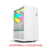 Imagem de GABINETE GAMER C3TECH MT-G200WH C/3 COOLERS BRANCO S/FTE