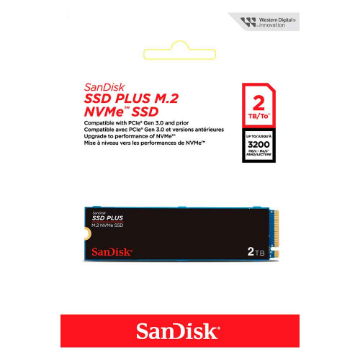 Imagem de SSD SANDISK PLUS 2TB M.2 2280 NVME PCIE 3.0 - SDSSDA3N-2T00-G26