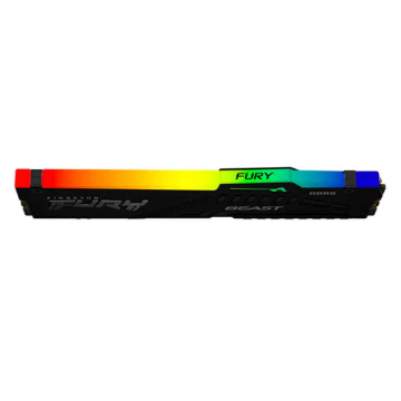 Imagem de MEMORIA KINGSTON FURY BEAST RGB 16GB DDR5 5600MT/s 1.25V BLACK DESKTOP - KF556C40BBA-16