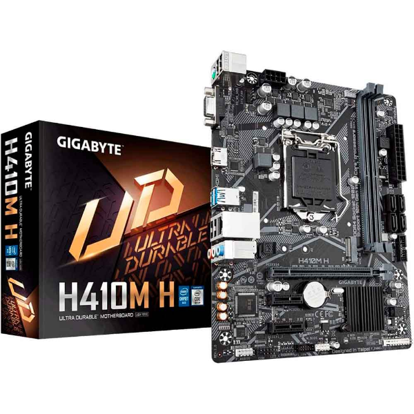 Imagem de PLACA MAE (INTEL) GIGABYTE H410M H V2 1.7 DDR4 LGA 1200 10ª GERACAO