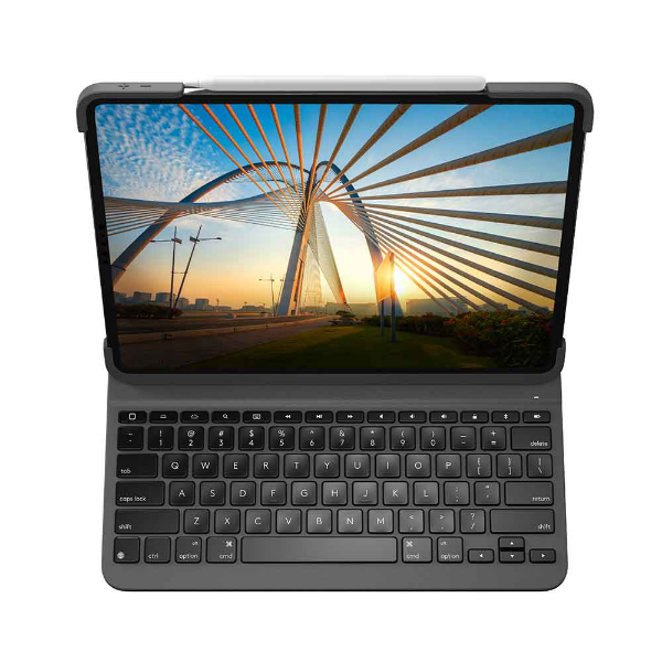 Imagem de CAPA COM TECLADO LOGITECH SLIM FOLIO PRO P/ IPAD 12,9" 3° e 4° PRETO - 920-009703