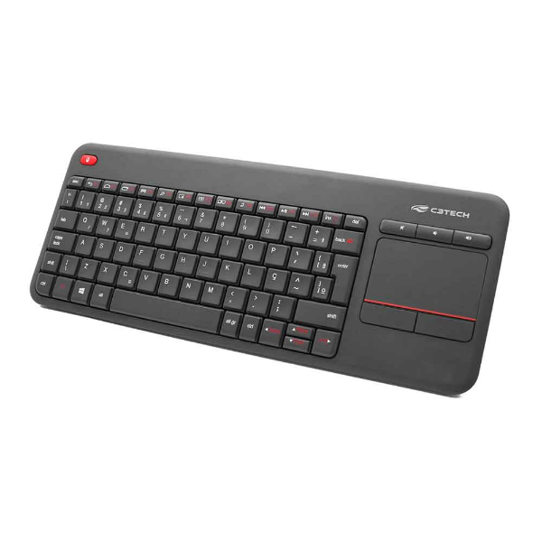 Imagem de TECLADO C3TECH S/FIO C/ TOUCHPAD K-WT200BK