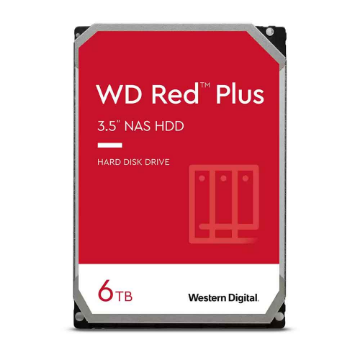 Imagem de HDD WD RED PLUS 6 TB NAS PARA SERVIDOR 24X7 - WD60EFPX