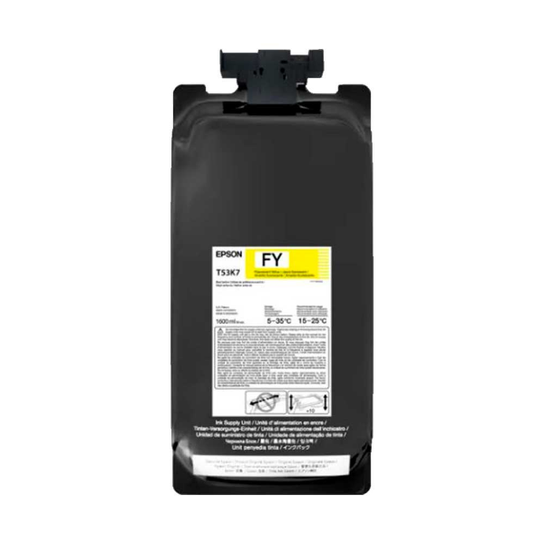 Imagem de TINTA ULTRACHROME EPSON T53K720 AMARELO FLUORESCENTE 1.6L