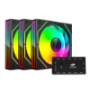 Imagem de KIT COOLER C3TECH RGB PRETO COM CONTROLADORA F9-L650BKRGB