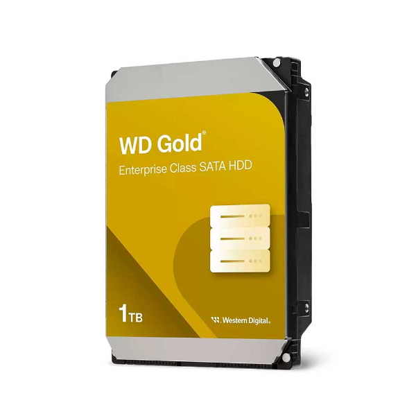 Imagem de HDD WD GOLD ENTERPRISE 1TB PARA DATA CENTER 24/7 SATA III 6.0GB/S 128MB 7200RPM - WD1005FBYZ